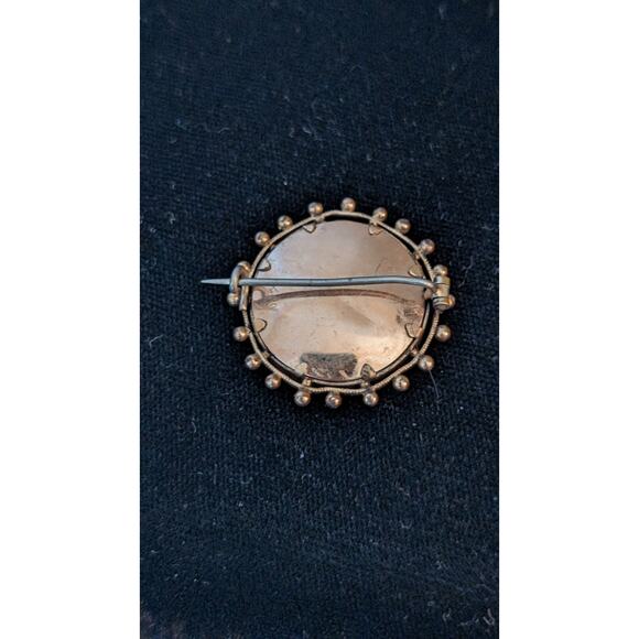 Antique 1920s Photo Frame Brooch W/ Original Picture Signed SD - Picture 4 of 6